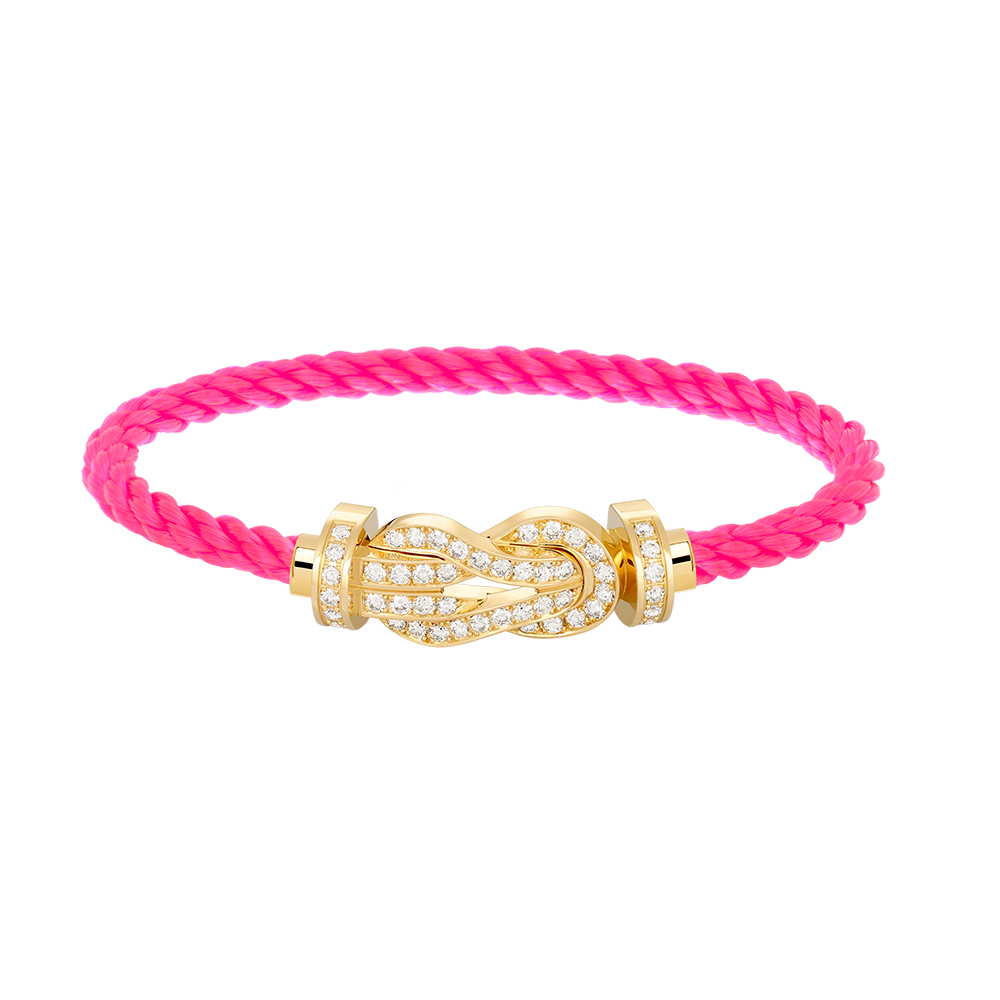 ¡®Star¡¯CHANCE LARGE 8 FIGURE BUCKLE FULLDIAMOND BRACELET GOLD