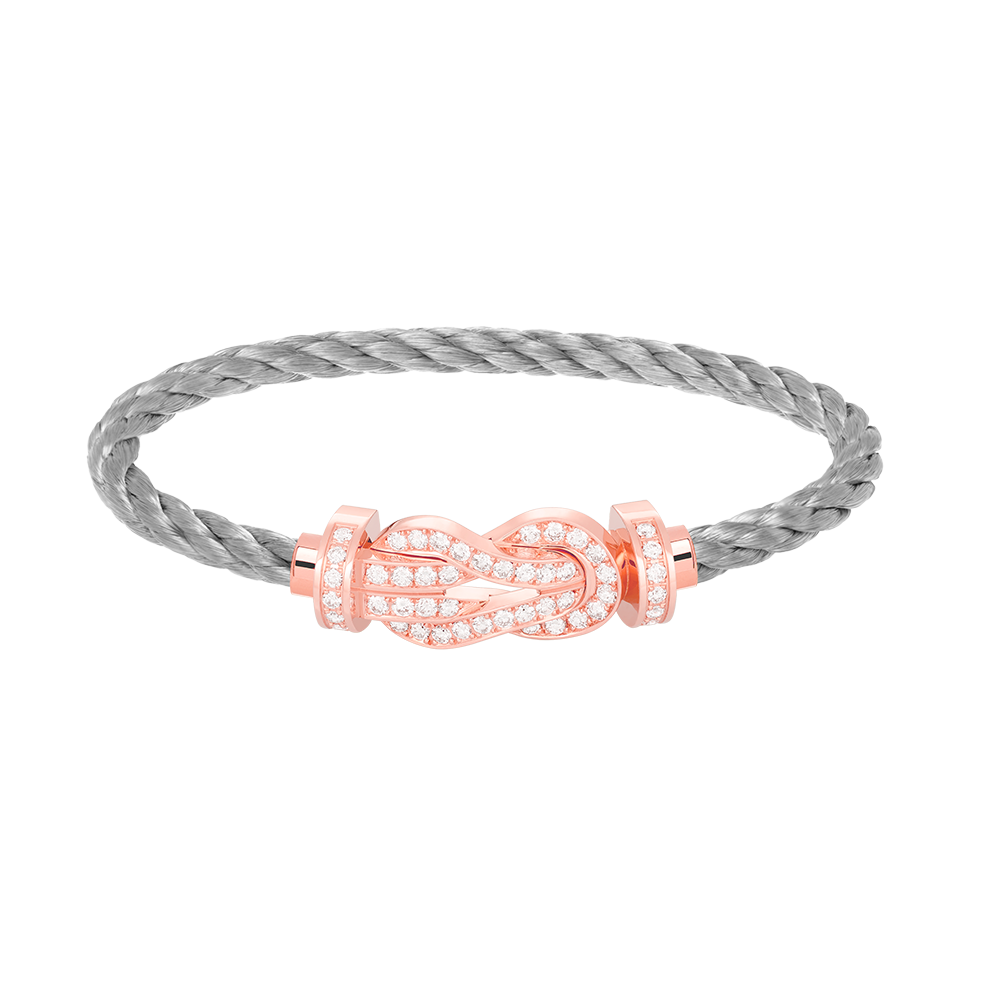 ¡®Star¡¯CHANCE LARGE 8 FIGURE BUCKLE FULL DIAMOND BRACELET ROSE GOLD