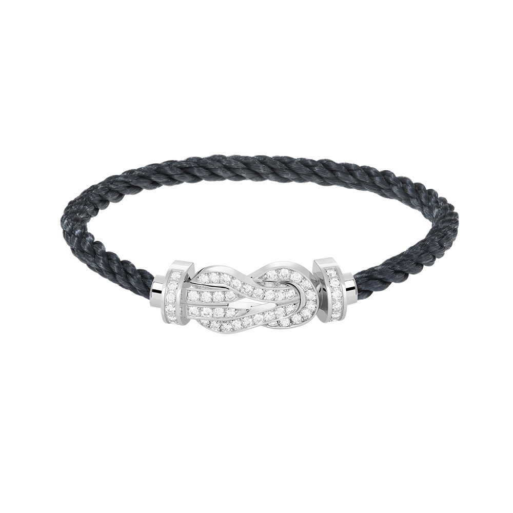 ¡®Star¡¯CHANCE LARGE 8 FIGURE BUCKLE FULL DIAMOND BRACELET SILVER