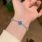 ¡®Star¡¯CLOVER 5 MOTIF PINK BLUE RED WHITE BRACELET
