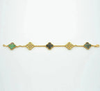 [Star]New CLOVER 5 MOTIF GRAY MOP BRACELET COLLECTION