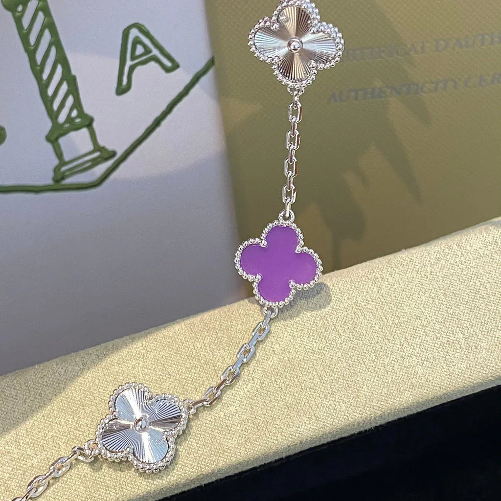 [Star]New  CLOVER 5 MOTIF VIOLET BRACELET COLLECTION