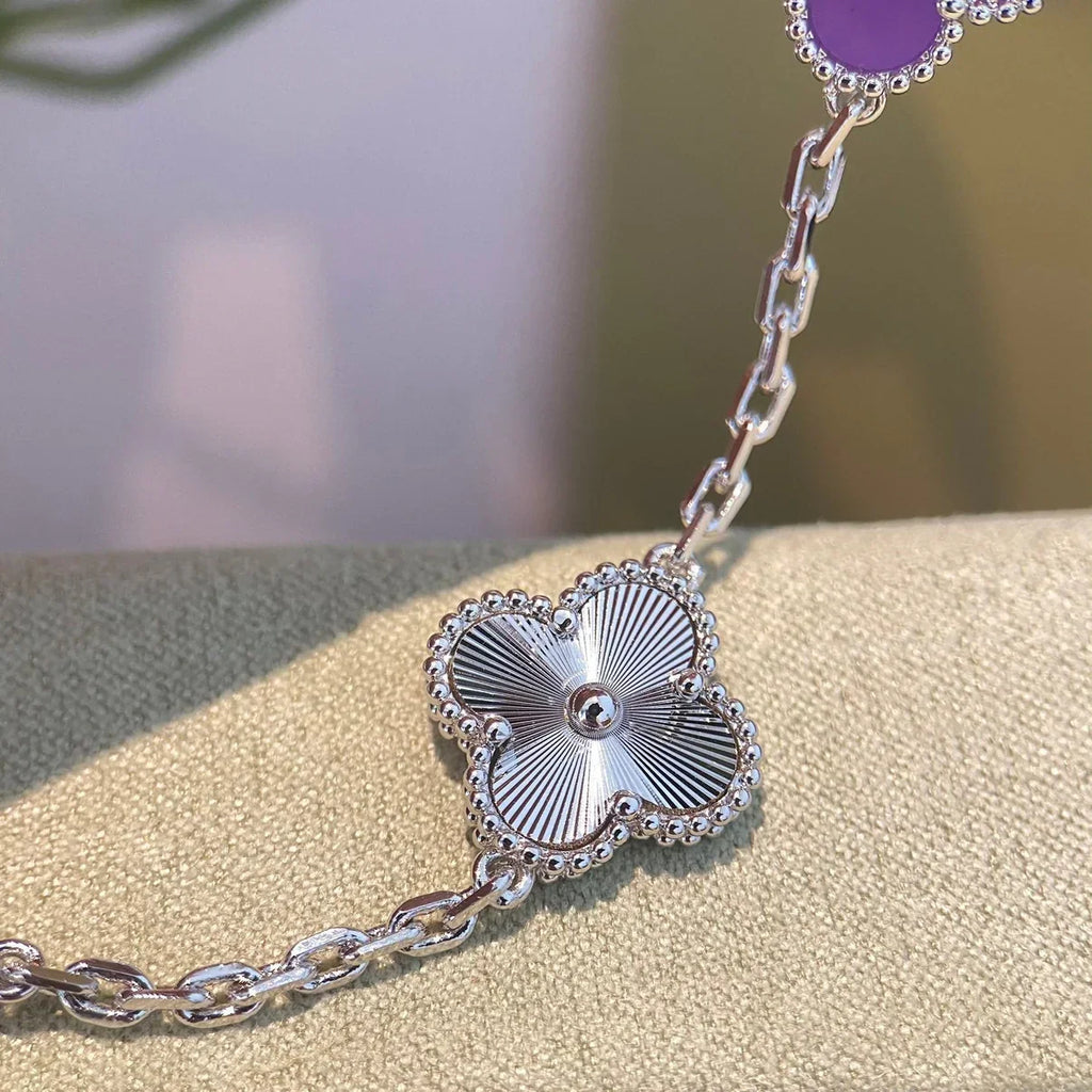 [Star]New  CLOVER 5 MOTIF VIOLET BRACELET COLLECTION