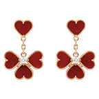 ¡®Star¡¯SWEET CLOVER CARNELIAN EARRINGS