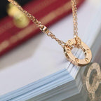 ¡®Star¡¯LOVE NECKLACE ADJUSTABLE ROSE GOLD 2 DIAMOND