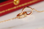 ¡®Star¡¯LOVE NECKLACE PINK GOLD AND SILVER