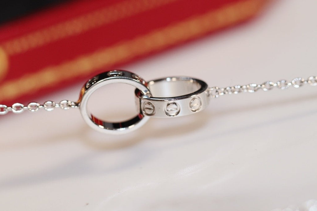 ¡®Star¡¯LOVE NECKLACE PINK GOLD AND SILVER