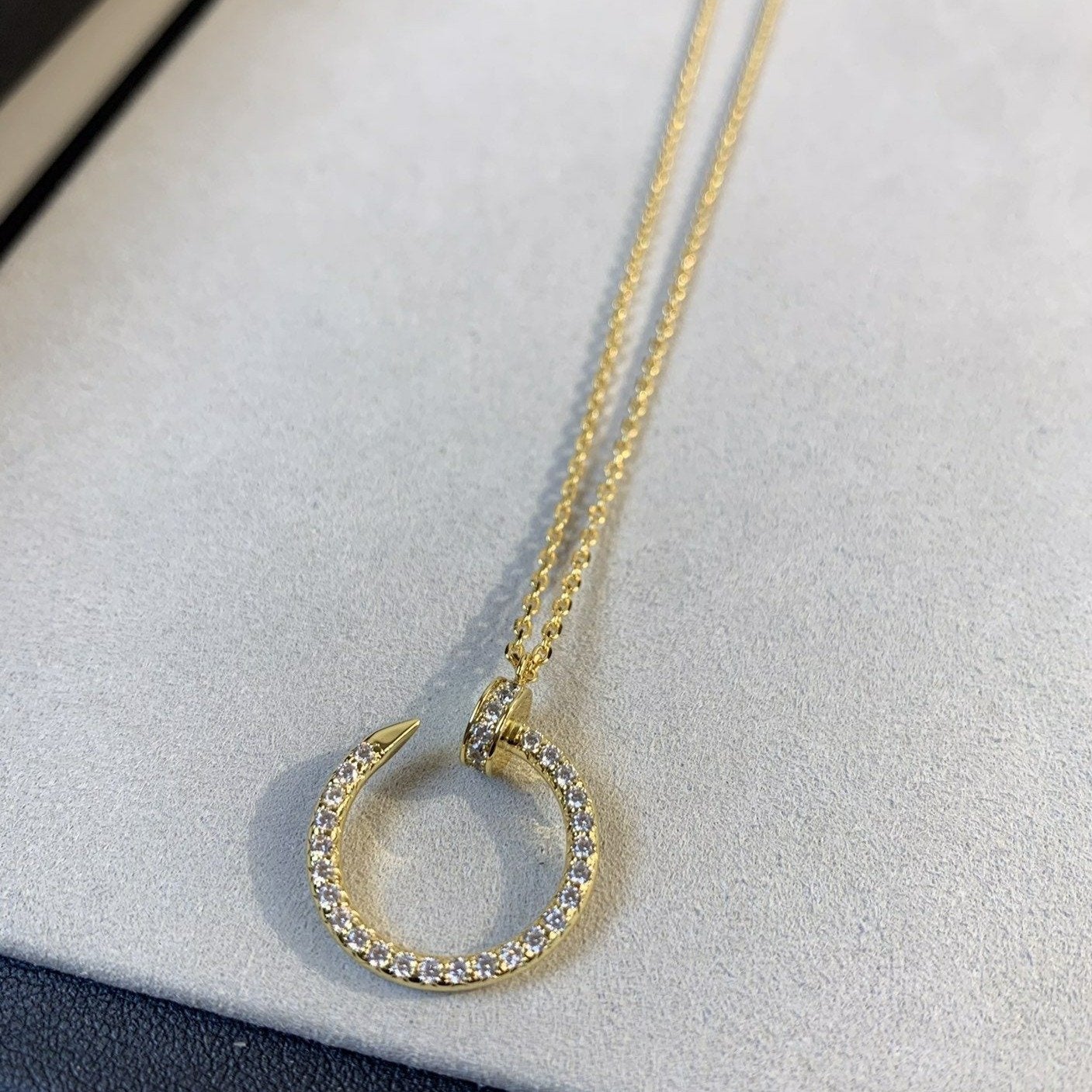 ¡®Star¡¯JUSTE NECKLACE GOLD DIAMONDS