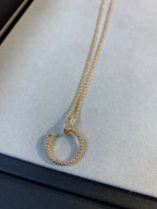 ¡®Star¡¯JUSTE NECKLACE PINK GOLD DIAMONDS