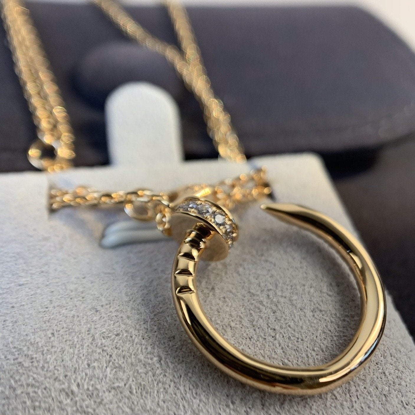 ¡®Star¡¯JUSTE NECKLACE PINK GOLD DIAMONDS