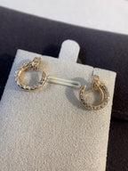 ¡®Star¡¯JUSTE EARRINGS GOLD DIAMONDS