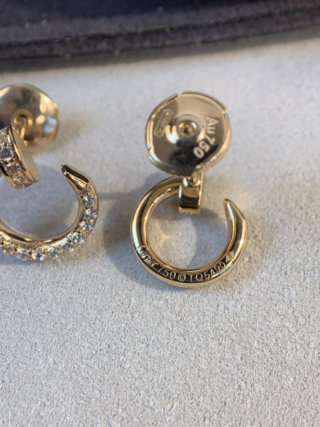 ¡®Star¡¯JUSTE EARRINGS GOLD DIAMONDS
