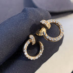 ¡®Star¡¯JUSTE EARRINGS GOLD DIAMONDS