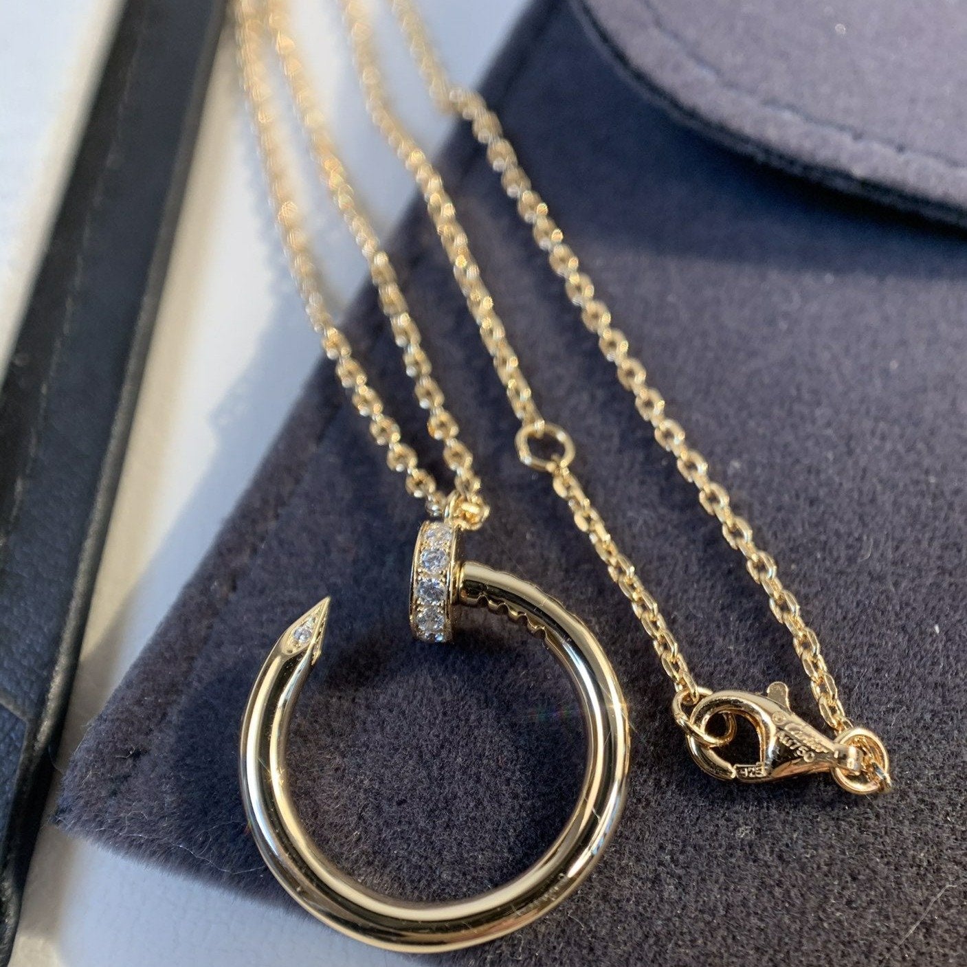 ¡®Star¡¯JUSTE NECKLACE PINK GOLD