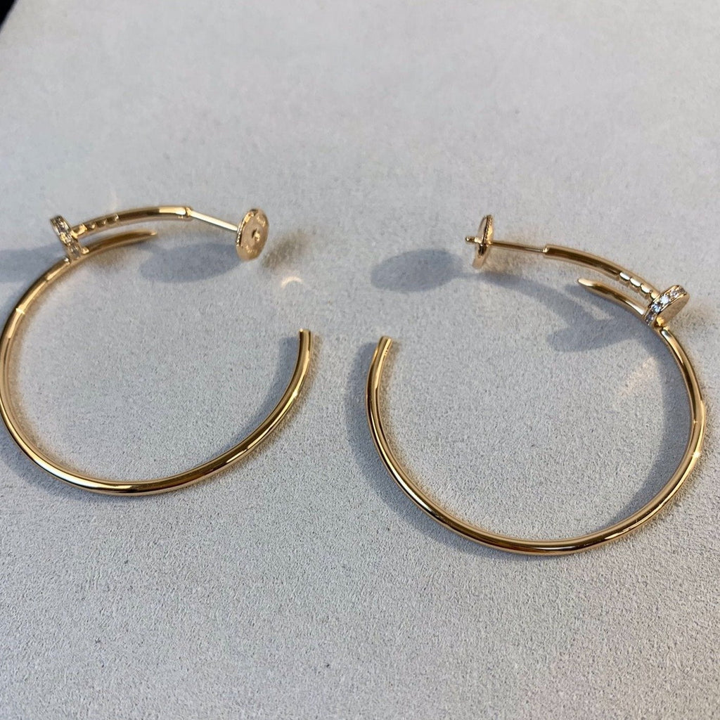 ¡®Star¡¯JUSTE EARRINGS GOLD DIAMONDS 1.8MM