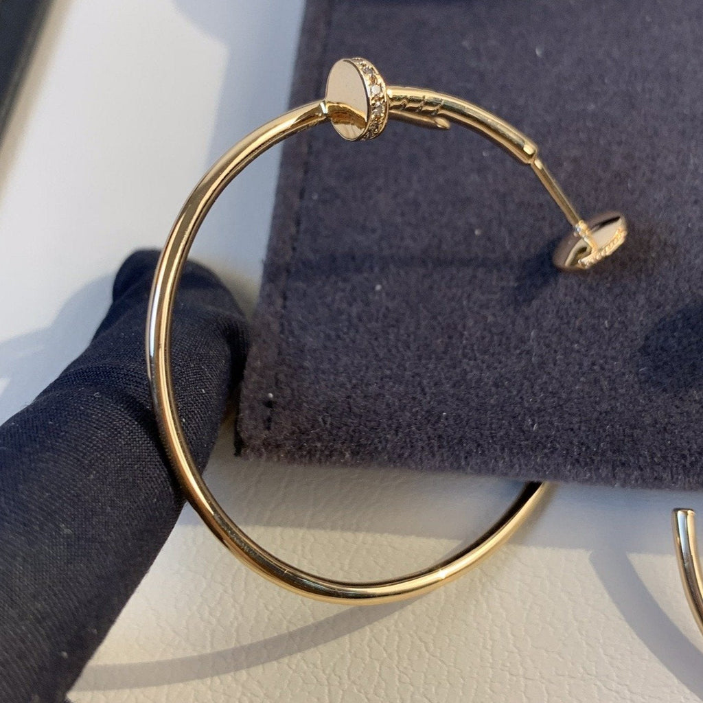 ¡®Star¡¯JUSTE EARRINGS GOLD DIAMONDS 1.8MM