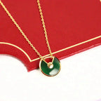 ¡®Star¡¯AMULETTE GOLD MALACHITE NECKLACE