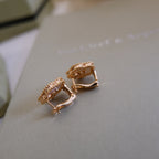 ¡®Star¡¯LUCKY PINK GOLD WHITE MOP EARRINGS