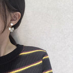 ¡®Star¡¯CLOVER SWEET WHITE MOP EARRINGS