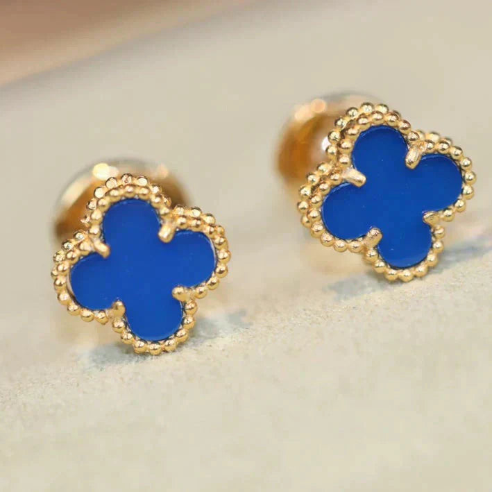 ¡®Star¡¯CLOVER MINI 9.5MM TURQUOISE EARRINGS