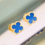 ¡®Star¡¯CLOVER MINI 9.5MM TURQUOISE EARRINGS