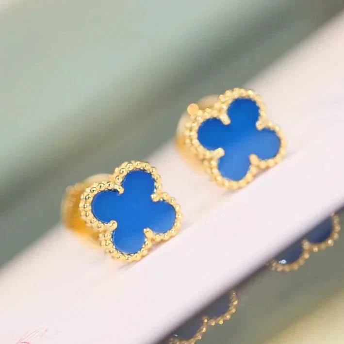 ¡®Star¡¯CLOVER MINI 9.5MM TURQUOISE EARRINGS