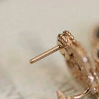 ¡®Star¡¯CLOVER MEDIUM 1 MOTIFS FUll DIAMOND EARRINGS