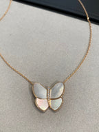 ¡®Star¡¯BUTTERFLY GOLD MOP DIAMOND NECKLACE