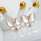¡®Star¡¯BUTTERFLY MOP DIAMOND EARRINGS
