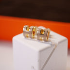 ¡®Star¡¯MINI POP H GOLD EARRINGS GREY