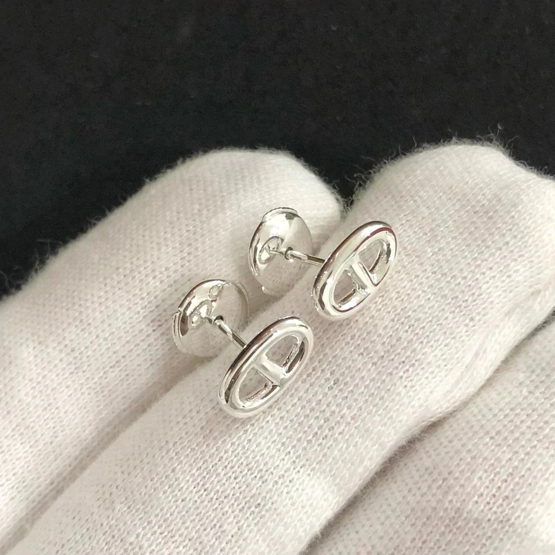 ¡®Star¡¯CHAINE SMALL EARRINGS GOLD AND SILVER