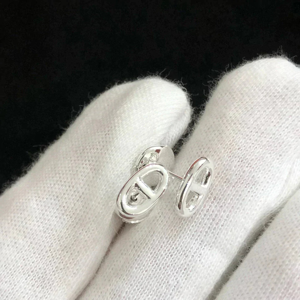 ¡®Star¡¯CHAINE SMALL EARRINGS GOLD AND SILVER