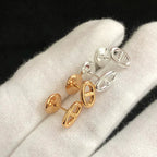 ¡®Star¡¯CHAINE SMALL EARRINGS GOLD AND SILVER