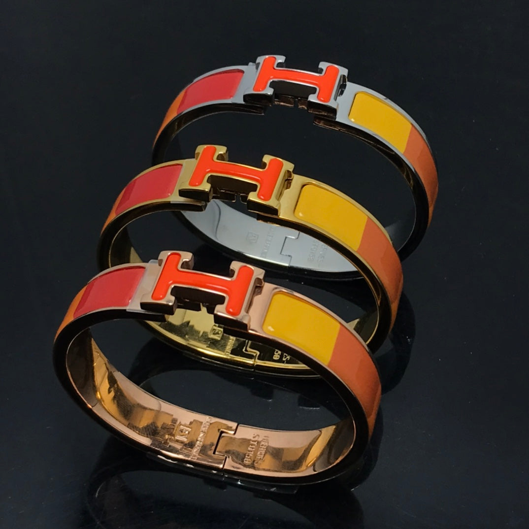 ¡®Star¡¯H BRACELET ORANGE RAINBOW CERAMIC