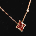 ¡®Star¡¯STAR NECKLACE PINK GOLD 1 DIAMOND