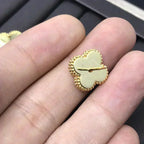 ¡®Star¡¯CLOVER MINI 9.5MM LASER EARRINGS