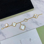 ¡®Star¡¯MAGIC CLOVER MOP GOLD BRACELET 5 MOTIFS