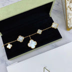 ¡®Star¡¯MAGIC CLOVER MOP GOLD BRACELET 5 MOTIFS