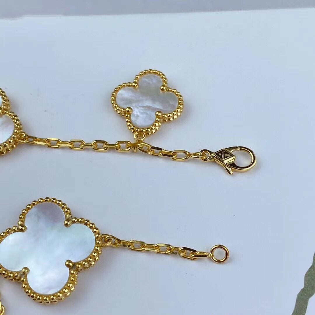 ¡®Star¡¯MAGIC CLOVER MOP GOLD BRACELET 5 MOTIFS