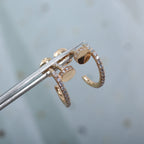 ¡®Star¡¯JUSTE EARRINGS 12.75MM PINK GOLD DIAMOND