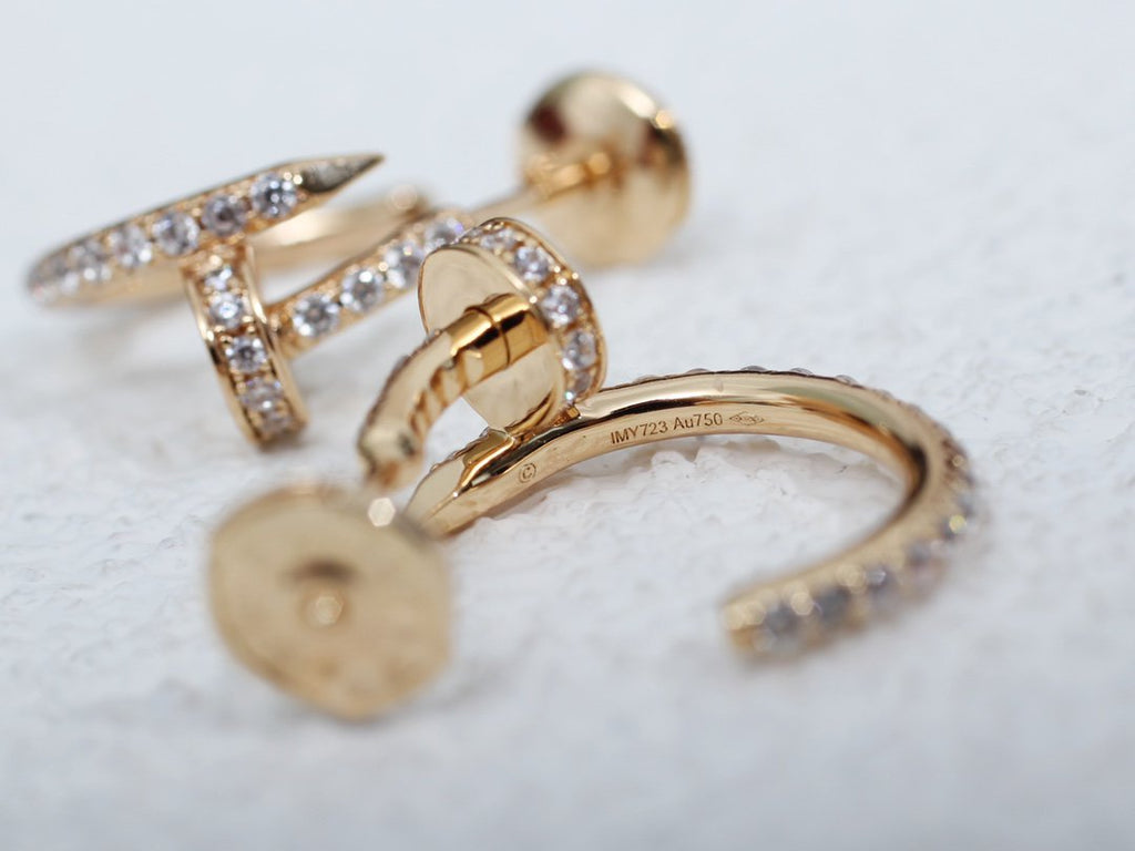 ¡®Star¡¯JUSTE EARRINGS 12.75MM PINK GOLD DIAMOND