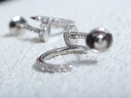 ¡®Star¡¯JUSTE EARRINGS 12.75MM SILVER DIAMOND