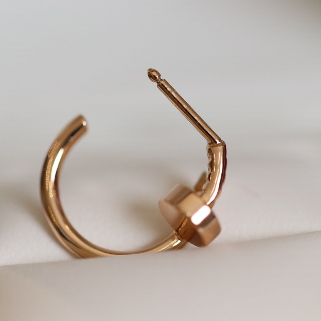 ¡®Star¡¯JUSTE EARRINGS PINK GOLD