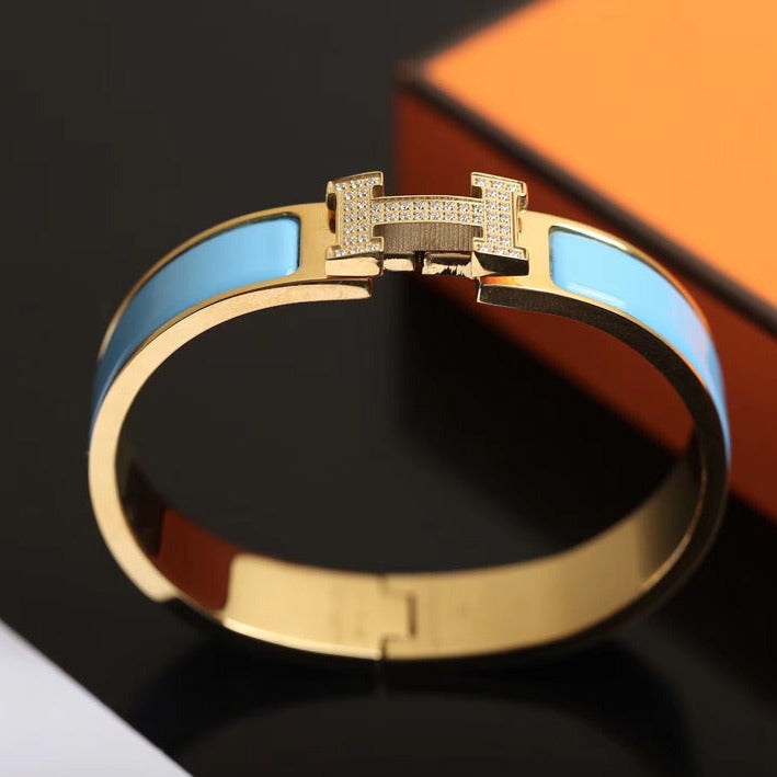 ¡®Star¡¯H CLOUD BLUE BRACELET GOLD DIAMOND