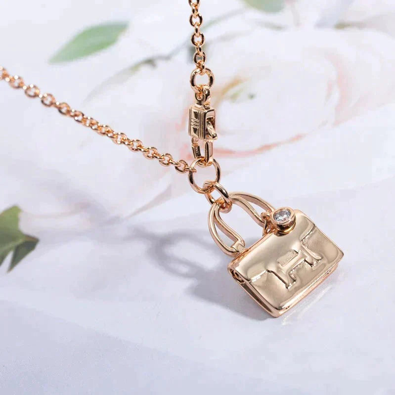 ¡®Star¡¯AMULETTE PEDANT ROSE GOLD NECKLACE