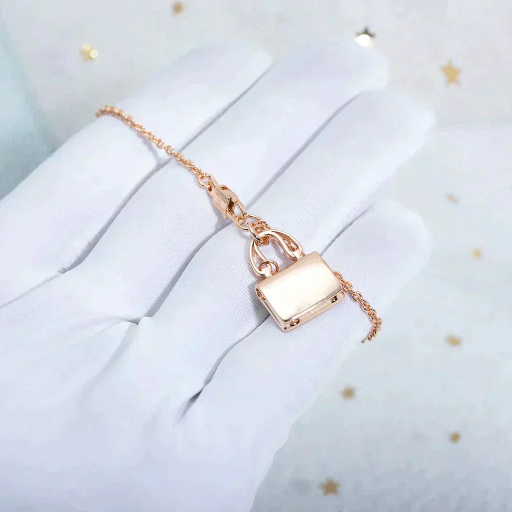 ¡®Star¡¯AMULETTE PEDANT ROSE GOLD NECKLACE