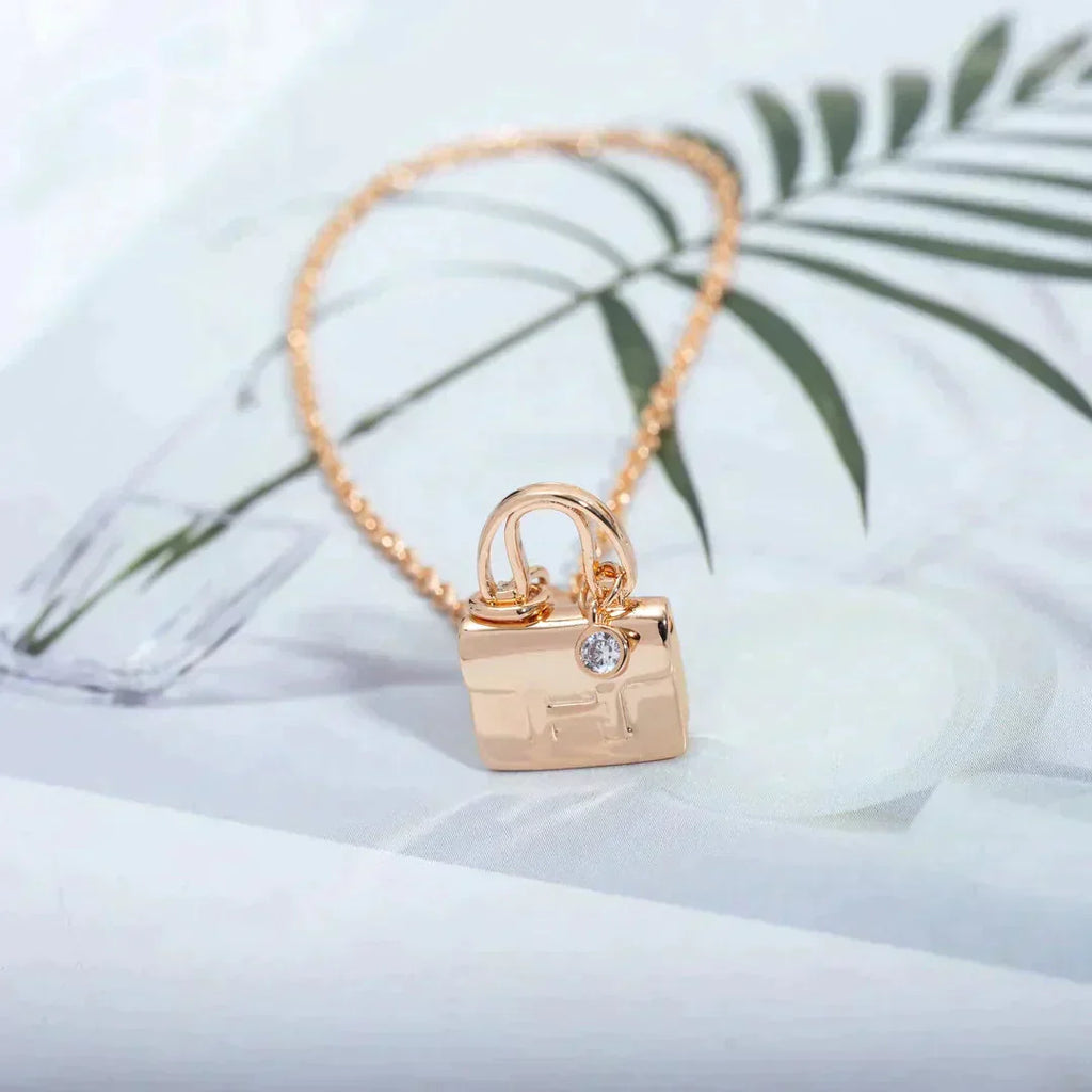 ¡®Star¡¯AMULETTE PEDANT ROSE GOLD NECKLACE