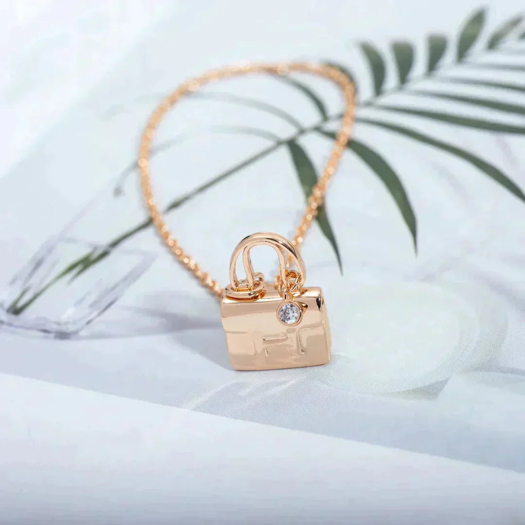 ¡®Star¡¯AMULETTE PEDANT ROSE GOLD NECKLACE