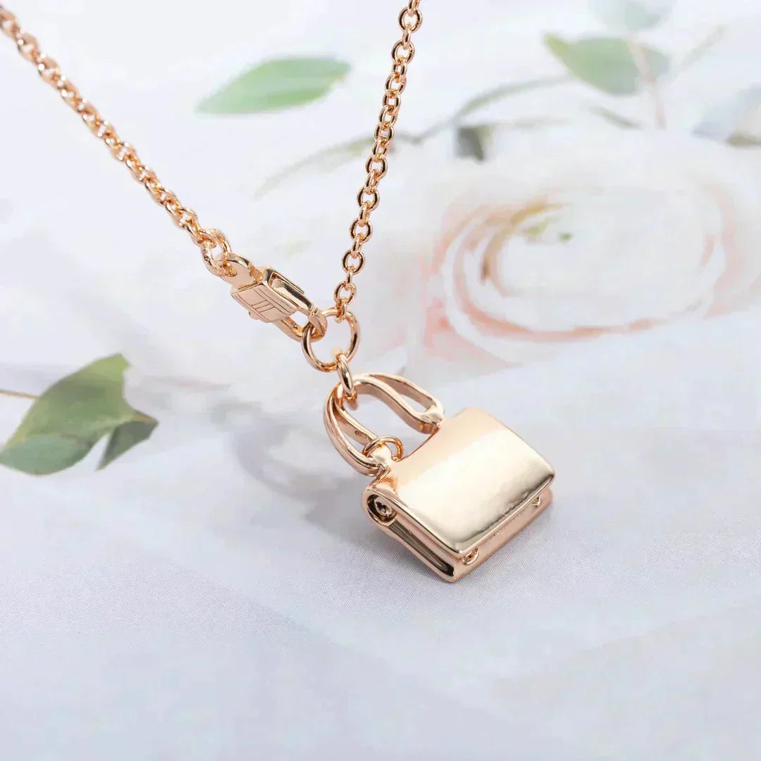 ¡®Star¡¯AMULETTE PEDANT ROSE GOLD NECKLACE