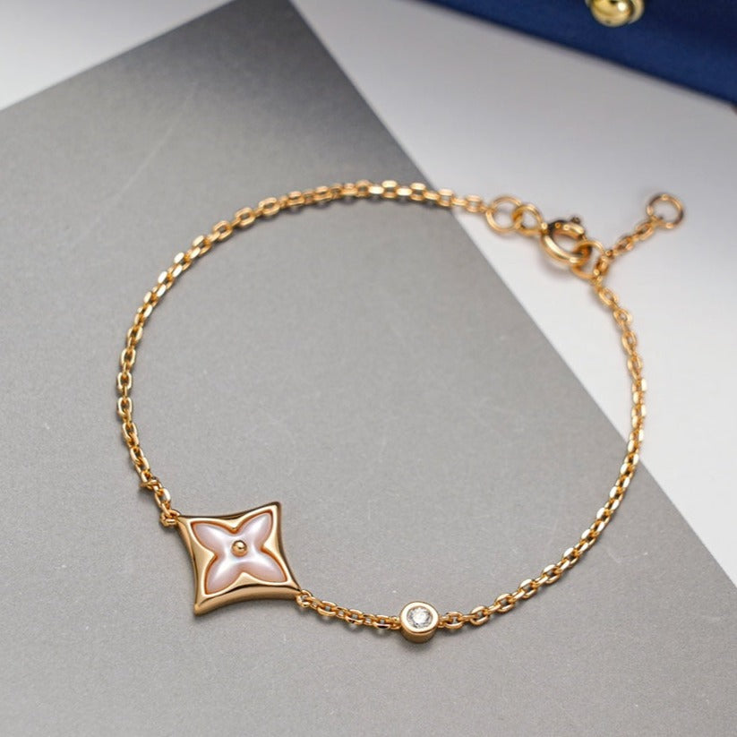 ¡®Star¡¯STAR 1 DIAMOND PINK GOLD BRACELET